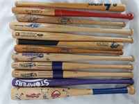 Souvenir Mini Baseball Bats - Some with Autographs