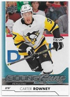 Carter Rowney UD Young Guns Rookie #243