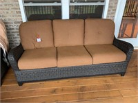 SUPER QUALITY WICKER THEMED PADDED SOFA