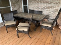 BEAUTIFUL OUTDOOR PATIO SET 6 CHAIRS