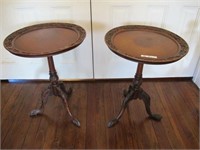 MATCHING PIE CRUST TABLES,  CIR 1940'S H27 21W