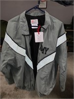 NAVY EXERCISE JACKET SEE PIC FOR SIZE