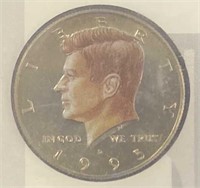 John F Kennedy Full Color Half Dollar