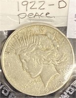 1922-d Peace Silver Dollar