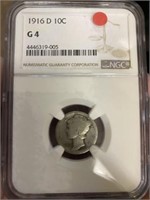 1916d Mercury Dime 1 Of 3 To Complete Set With