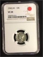 1942/41 Mercury Dime 1 Of 3 To Complete Set With