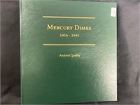 Mercury Dimes 1916-1945, Includes 77 Dimes Total,