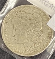 1891-o Morgan Silver Dollar