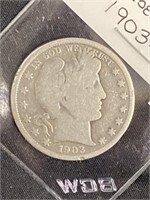 1903-o Barber Silver Half Dollar