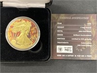 2015 24kt Gold Gilding Colorization Silver Dollar