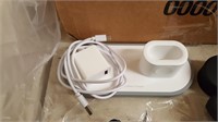 White i-phone i-watch 3 in 1 Charger