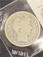 1900 Barber Silver Half Dollar