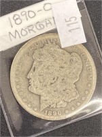 1890-o Morgan Silver Dollar