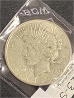 1923-s Peace Silver Dollar