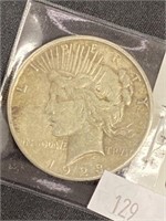 1923-s Peace Silver Dollar
