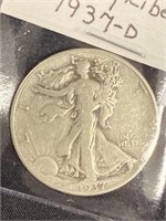1937-d Walking Liberty Silver Half Dollar