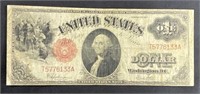 1917 Red Seal Large “saw Horse” Dollar