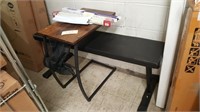 Weight Bench + Wood Lap Table