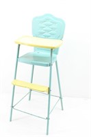 Vintage "Amsco" Child's Toy Metal High-Chair
