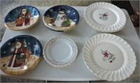 Christmas Plates, Antique Dinnerware