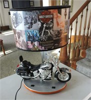 Harley Davidson Motorcycle Lamp W/ Nightlight