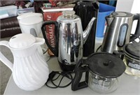 Coffee Perculator, Coffee Pots, Etc