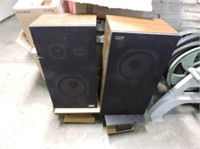 Pair Hitashi Speakers On Stands