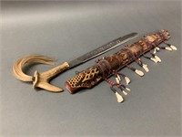 Unusual Sword with Decorated Sheath