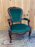 Victorian Carved Back Parlor Chair