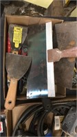 Scrapers, and putty knives LOT