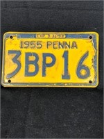 1955 Pennsylvania Liscense Plate