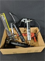 3 Grease Guns & Caulk Gun