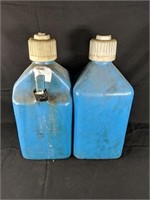 Two 5 Gallon Racing Fuel Cans