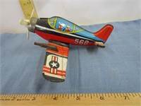 Tin Toy Air Plane - Made In Japan