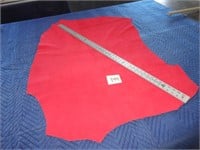 Tanned Suede Hide - Red