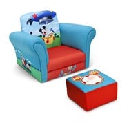 Mickey Mouse Upholstered Chair w/ Ottoman