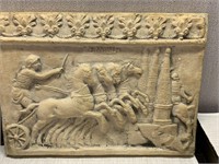 Limestone Chariot Carving