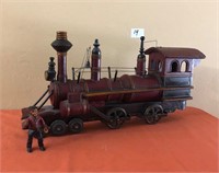 Wood Steam Engine Conductor had a mishap see below