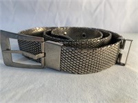 40" Silver Metal Belt