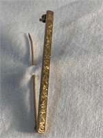 10kt Gold Tie Pin