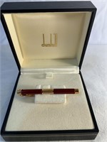 Dunhill Tie Bar w Red Enamel