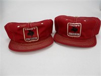 Vintage Snapback Trucker Hat - Lot (2) Crow's Hybr