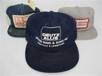 Vintage Snapback Trucker Hat - Lot (3) Duetz Allis