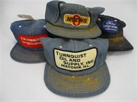 Vintage Snapback Trucker Hat - Lot (4) Denim Patch