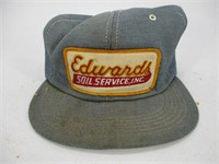 Vintage Snapback Trucker Hat - Denim Edwards Soil