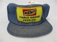 Vintage Snapback Trucker Hat - Kent Feeds Patch