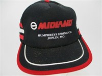 Vintage Snapback Trucker Hat - Midland 3 Band Prin