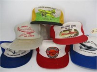 Vintage Snapback Trucker Hat - Lot (6) Printed Avi