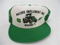 Vintage Snapback Trucker Hat - John Deere Implemen