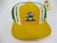 Vintage Snapback Trucker Hat - Fighting Irish Patc
